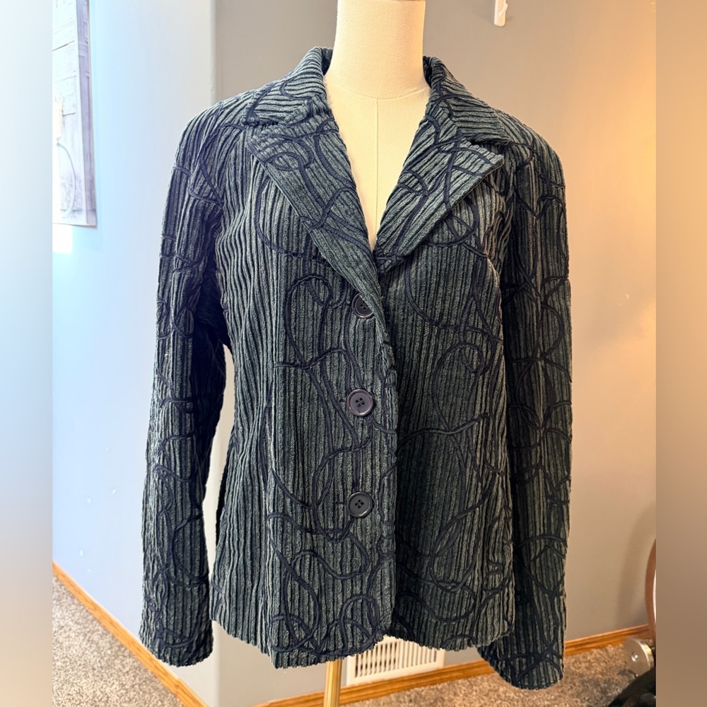 SEASONS Textured Cotton Jacket – XL